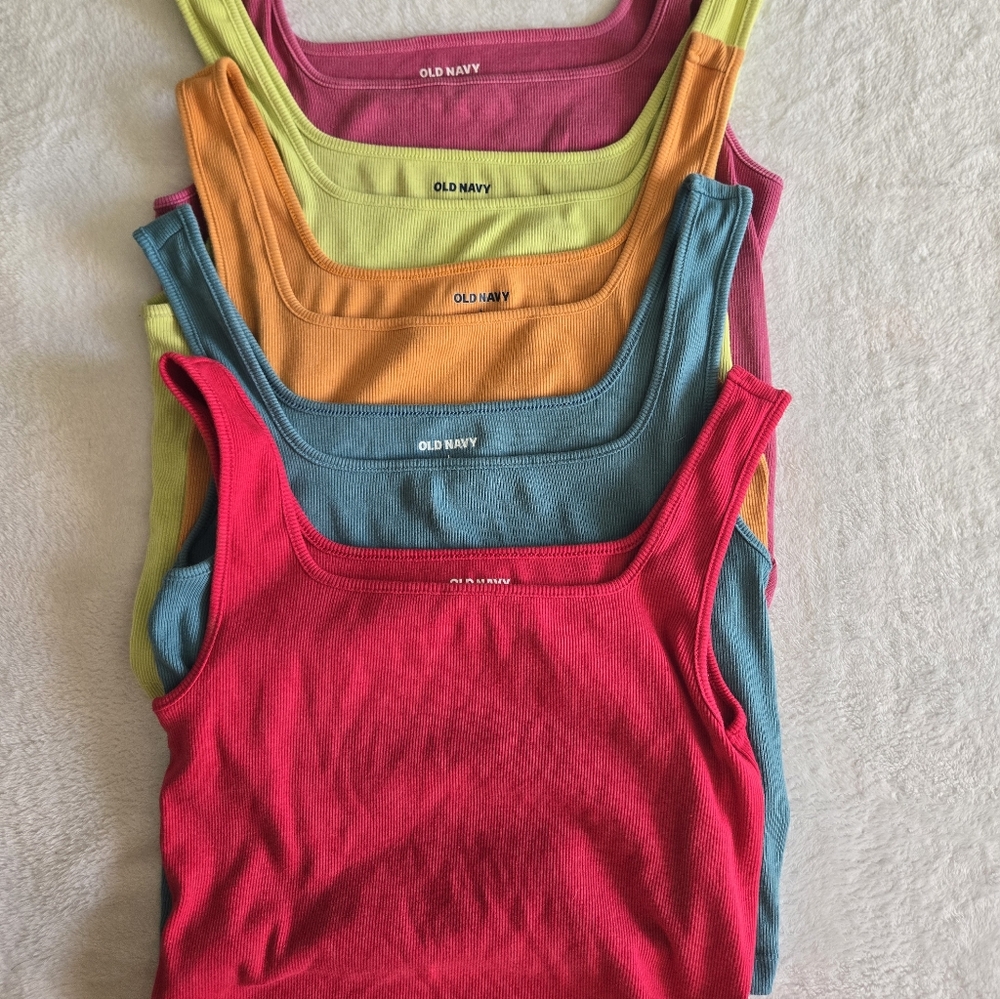Old Navy Tank Tops - Fuschia, Blue, Green, Pink, Orange